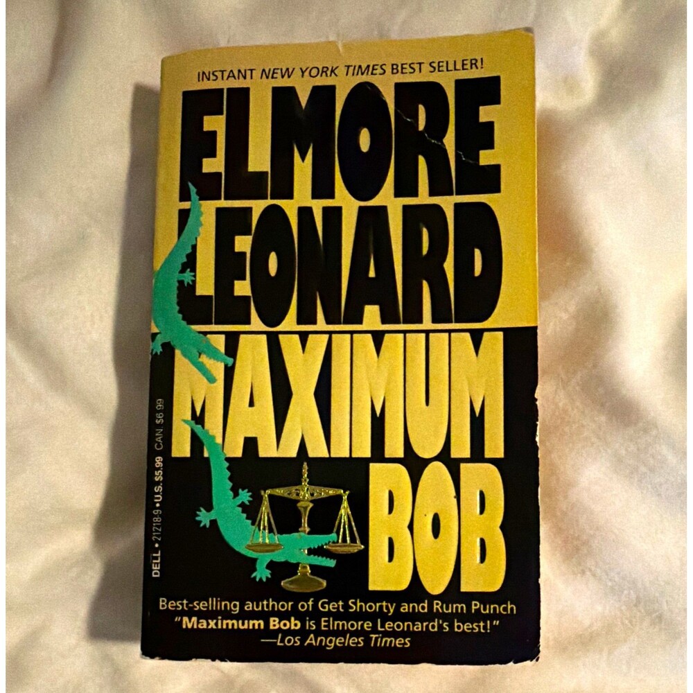 Elmore Leonard Maximum Bob Paperback Fiction Crime Novel Dell English YA